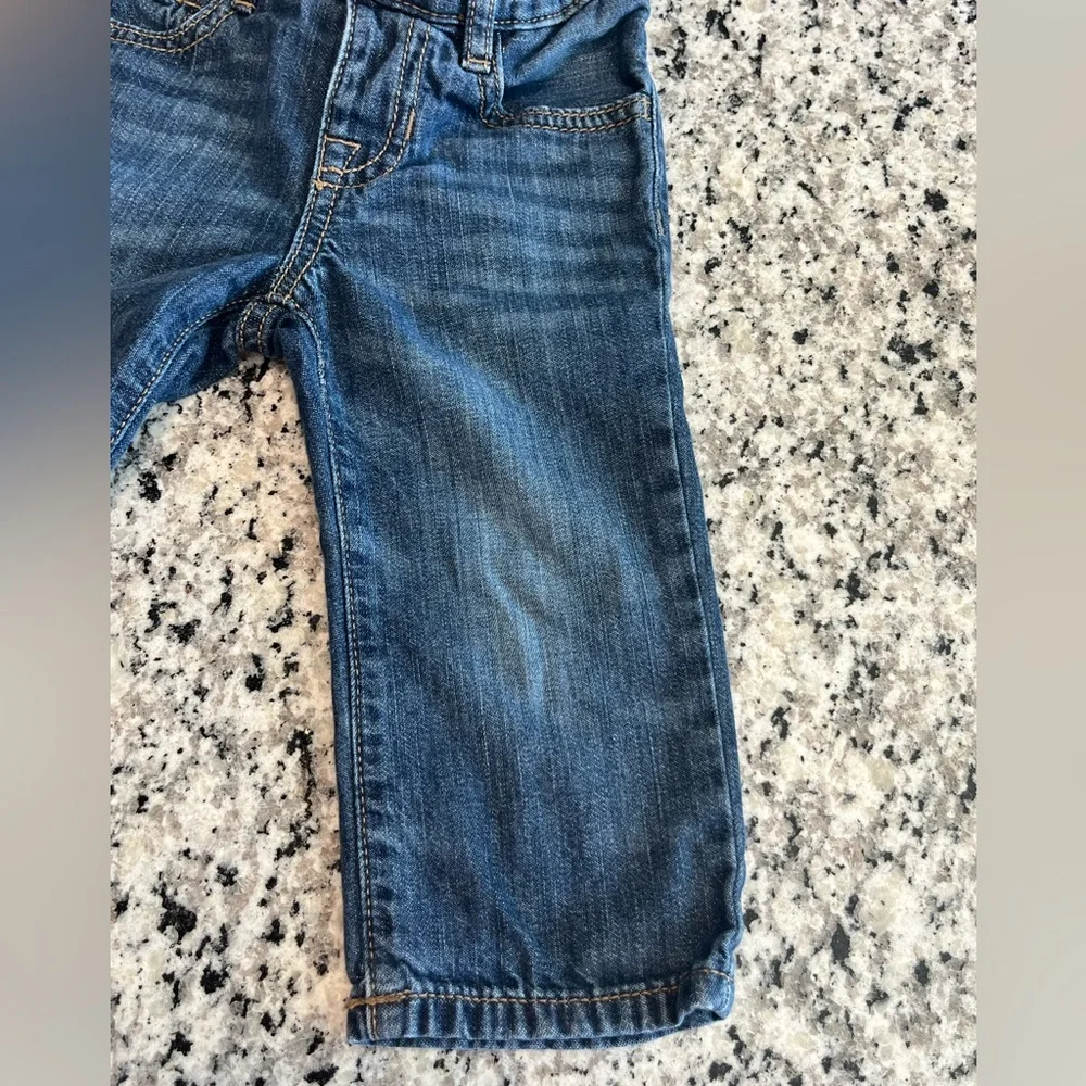 GAP Baby Boys Medium Wash Blue Denim Jeans Bundle, Size 12-18 Months